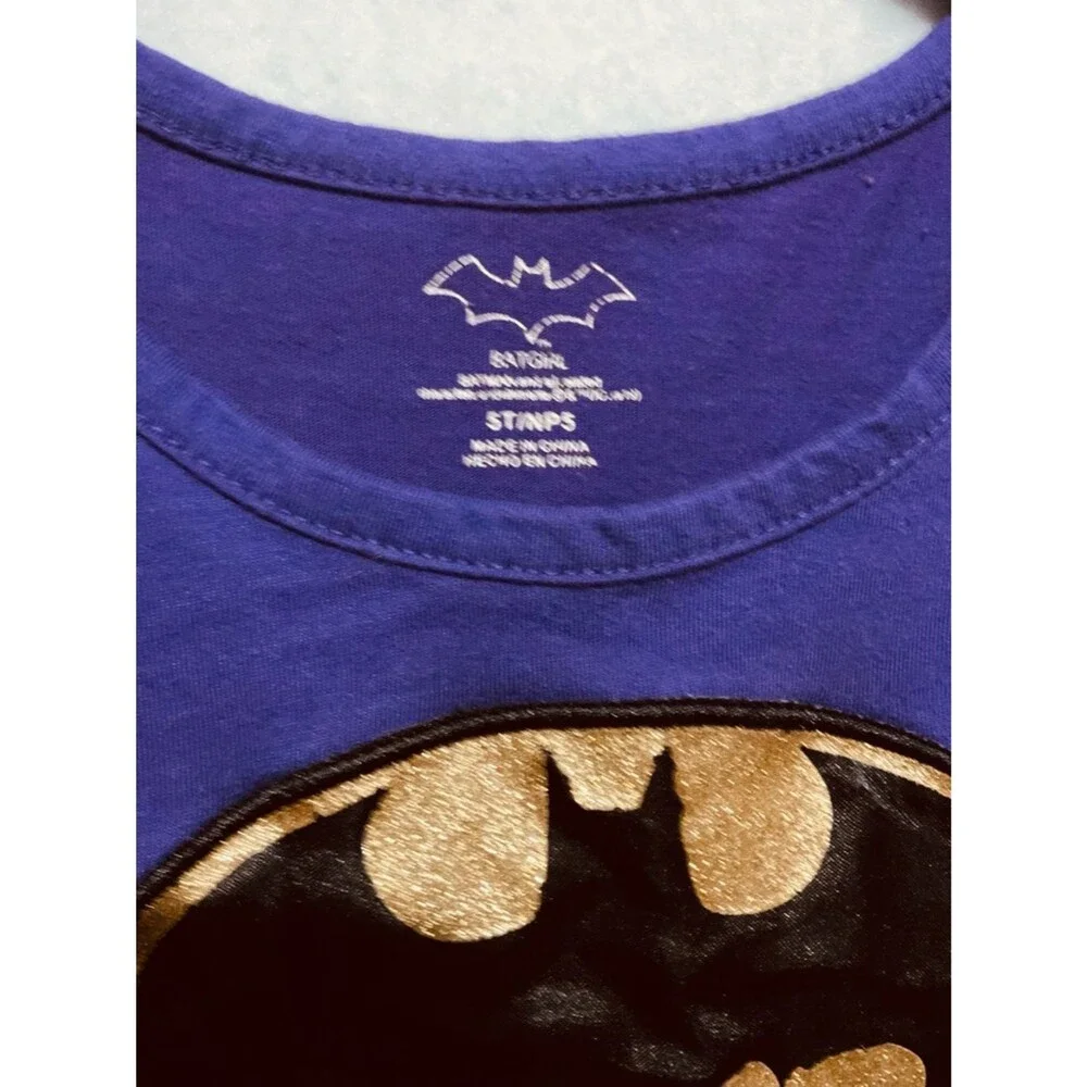 DC Comics Batgirl Tutu Dress Kids Sz S 4/5 Purple Black *Play-Ready No Cape*